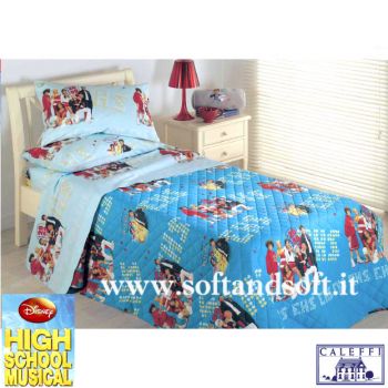 HIGH SCHOOL MUSICAL - Quilted bedcover for single beds - Caleffi