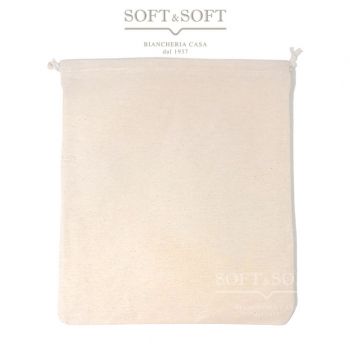 Bread Flour bag pure cotton with coulisse cm 32x36