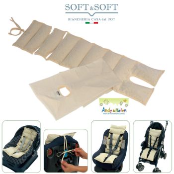 Stroller and Car Seat Backrest with Spelt Husk – Andy & Helen Bio Dream