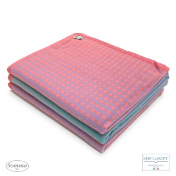 SOFFIO coperta lana merino MATRIMONIALE 210x250