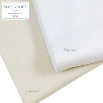 COCO fitted sheet DOUBLE MAXI 180x220 cotton satin-Cream