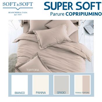 SUPER SOFT PARURE Sacco Copripiumino matrimoniale Microfibra NO STIRO
